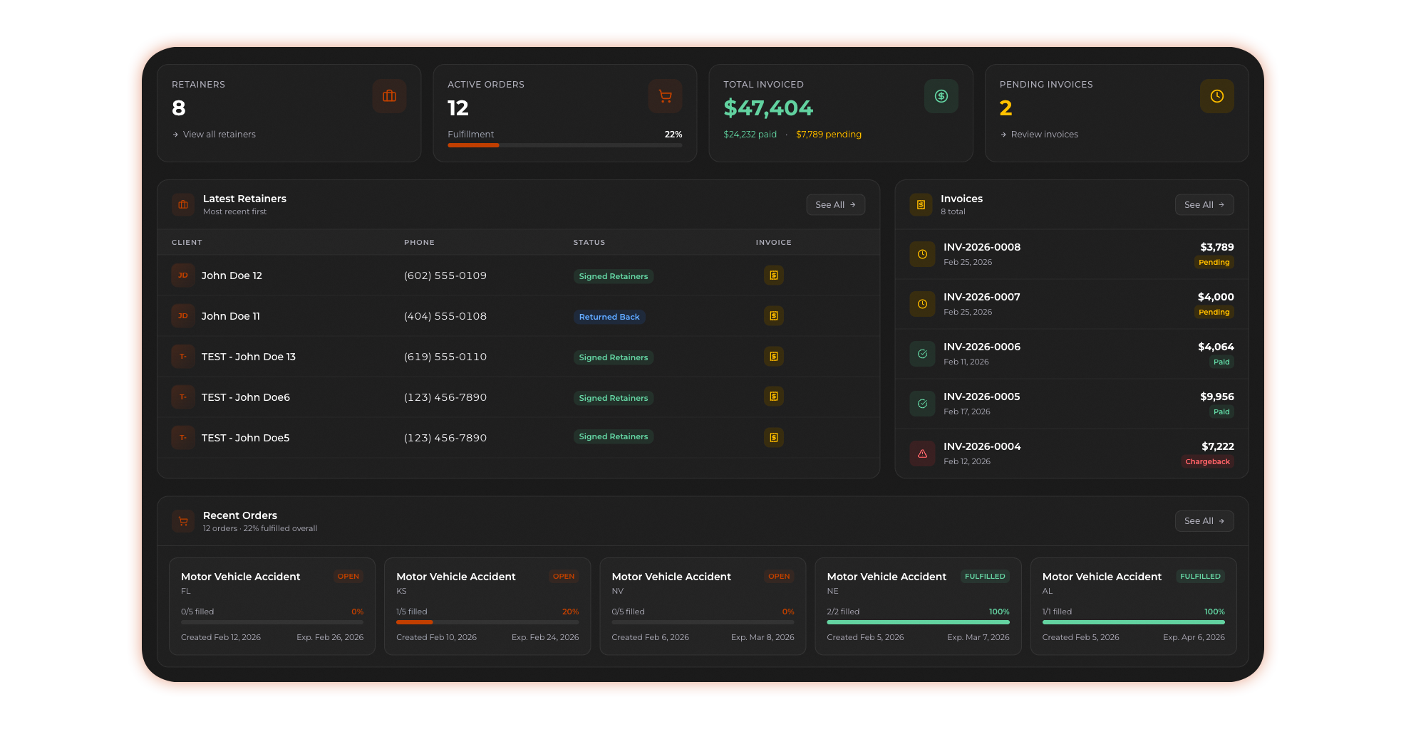 Lawyer portal preview