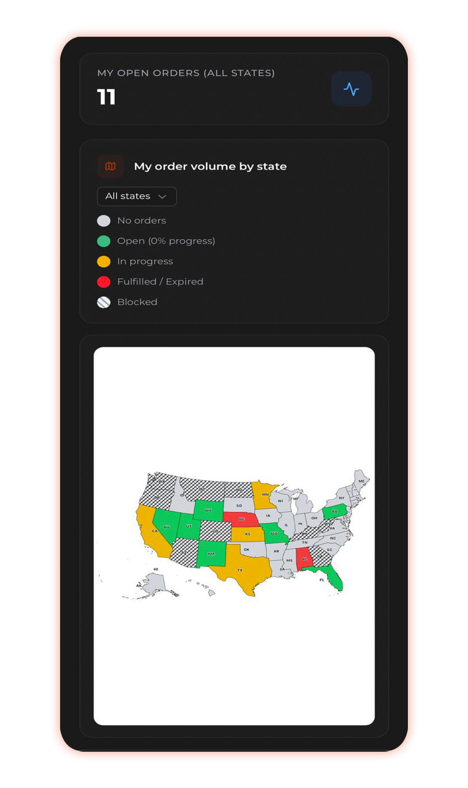 Intake map preview (mobile)